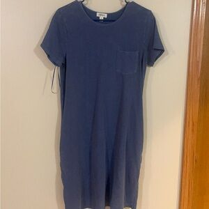 Brand new with tags navy blue shirt dress with pockets